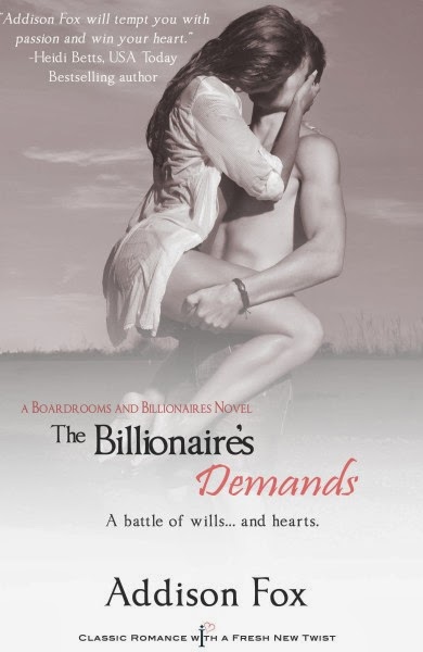 Guest Post/ Addison Fox author of The Billionaire's Demands & Contest